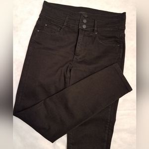 Ann Taylor Womens High Rise Skinny Black Denim Jeans